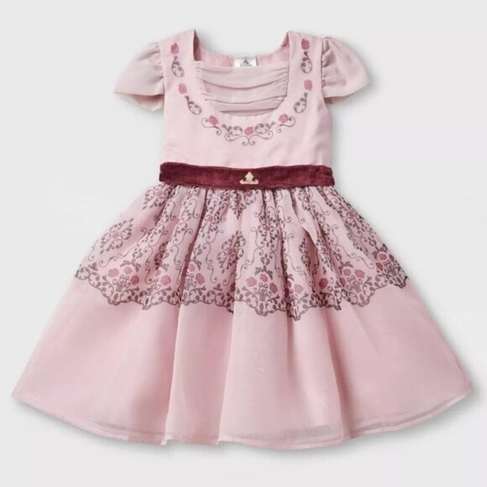 Disney Girls Pink Sleeping Beauty Aurora Adaptive Play Dress-Size XL Extra Large